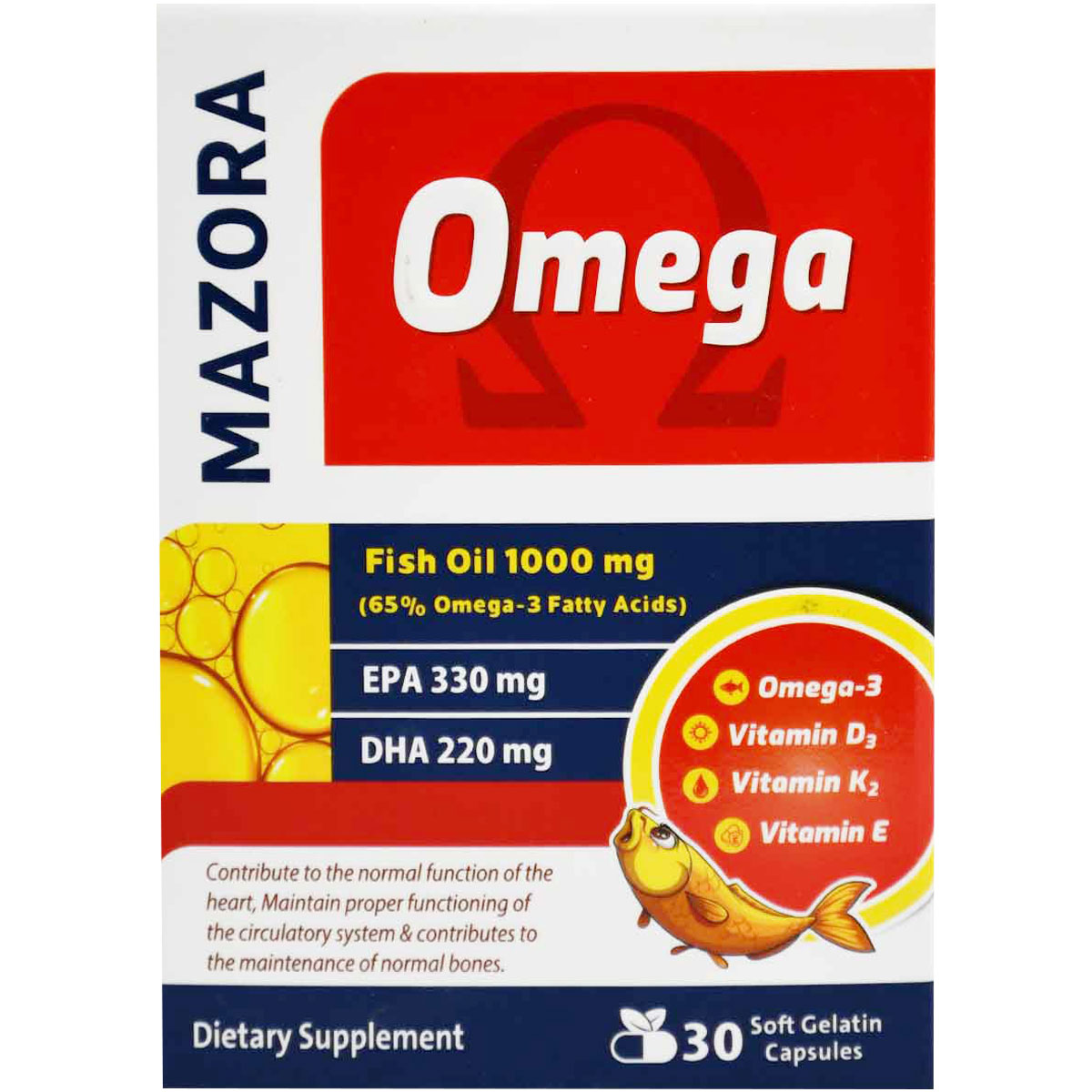 Mazora Omega 30 Soft Gelatin Capsules