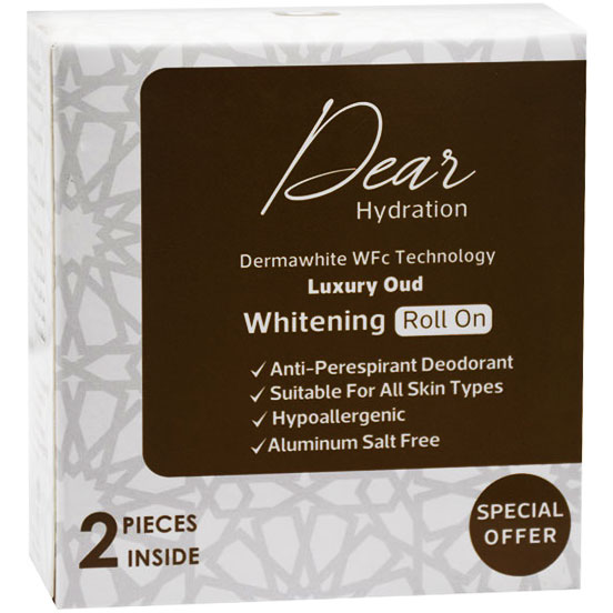 Dear Luxury Oud Whitening Deodorant Roll On 2X60ml (Offer Pack)