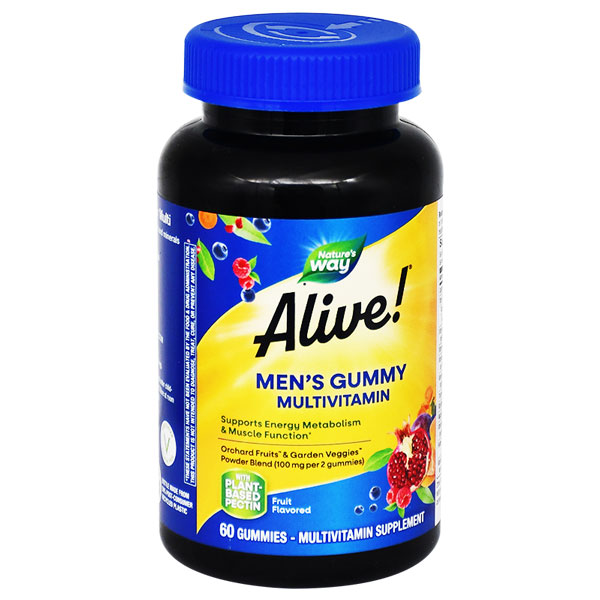 Alive Mens Fruit Flavor 60 Gummy