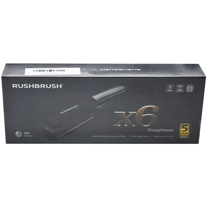 Rush Brush X6 StraightenerBlack/Rb-X6