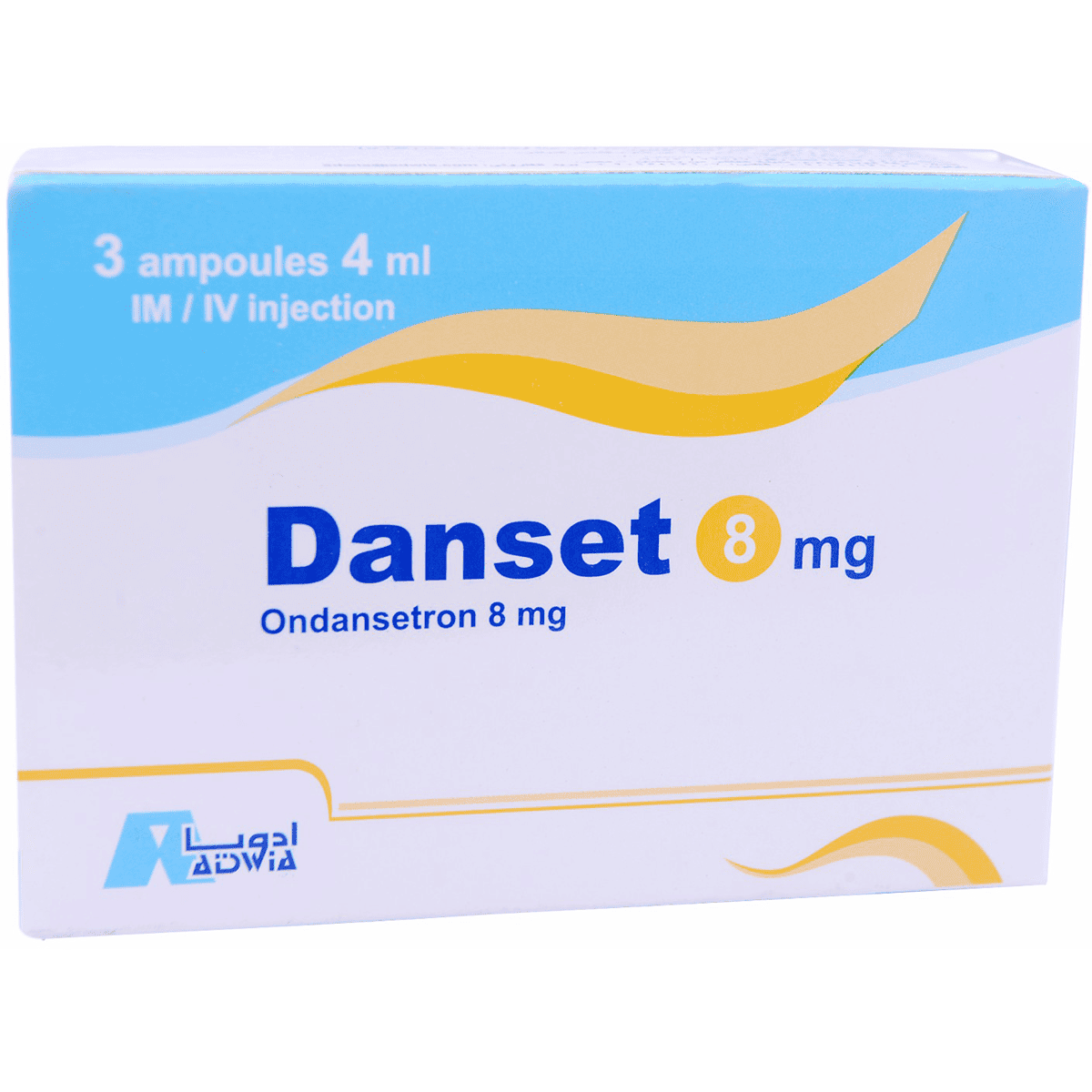 Danset 8Mg/4ml (Intramacular/Intravenous) 3 Ampoules