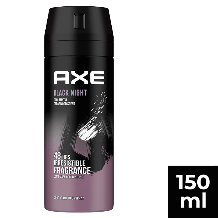 Axe Black Night 48 Hours Irresistible Deodorant Spray For Men 150ml