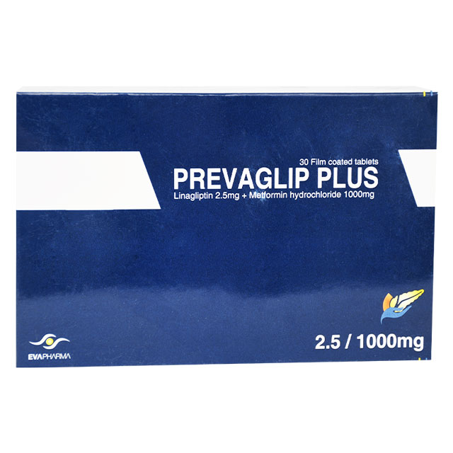 Prevaglip Plus 2.5/1000mg 30 Film Coated Tablet