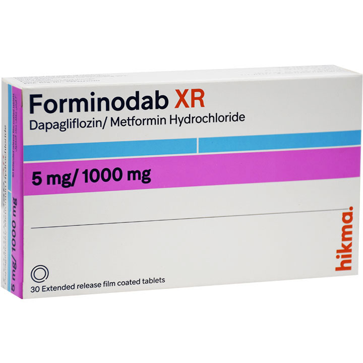 Forminodab XR (Extended Release) 5/1000mg 30 Film Coated Tablet