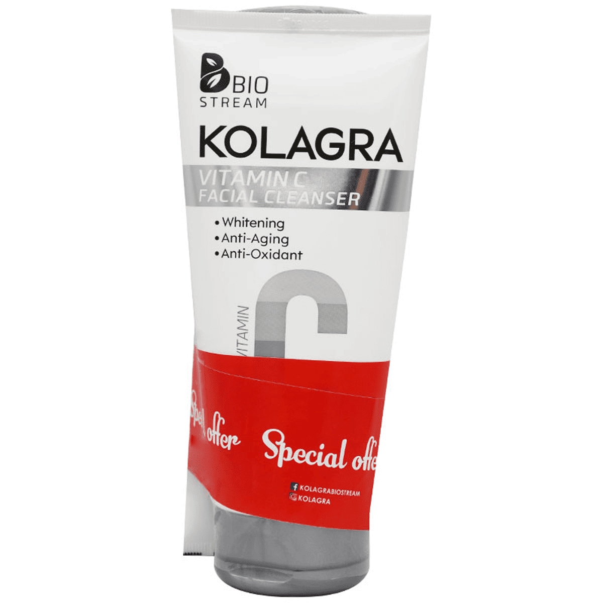 Kolagra C Vitamin Facial Cleanser 2X200ml (Offer Pack)