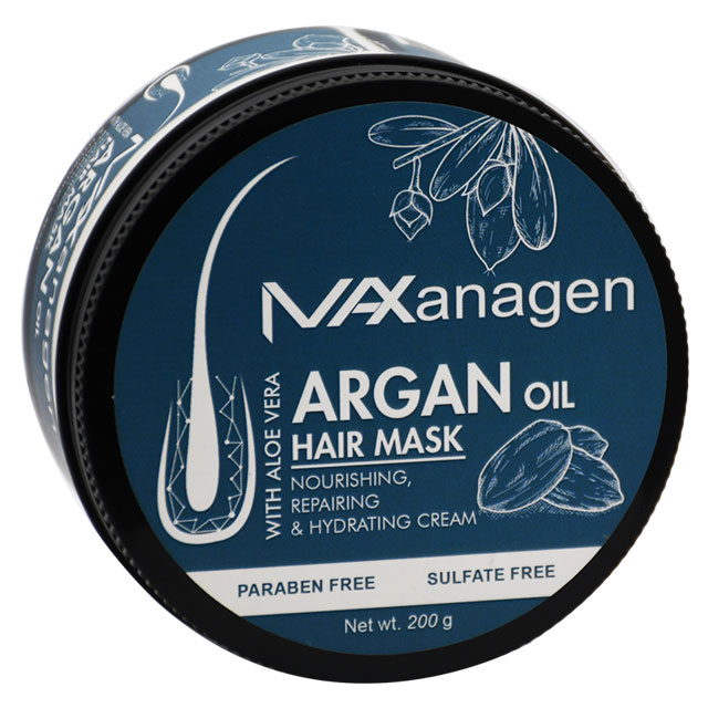 Maxanagen Argan Oil Hair Mask With Aloe Vera 200gm