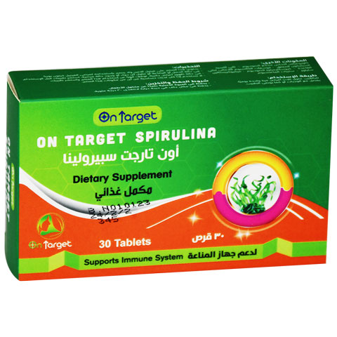 On Target Spirulina 30 Tablets