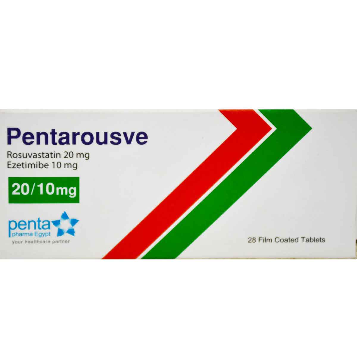 Pentarousve 20mg/10mg 28 Film Coated Tablets