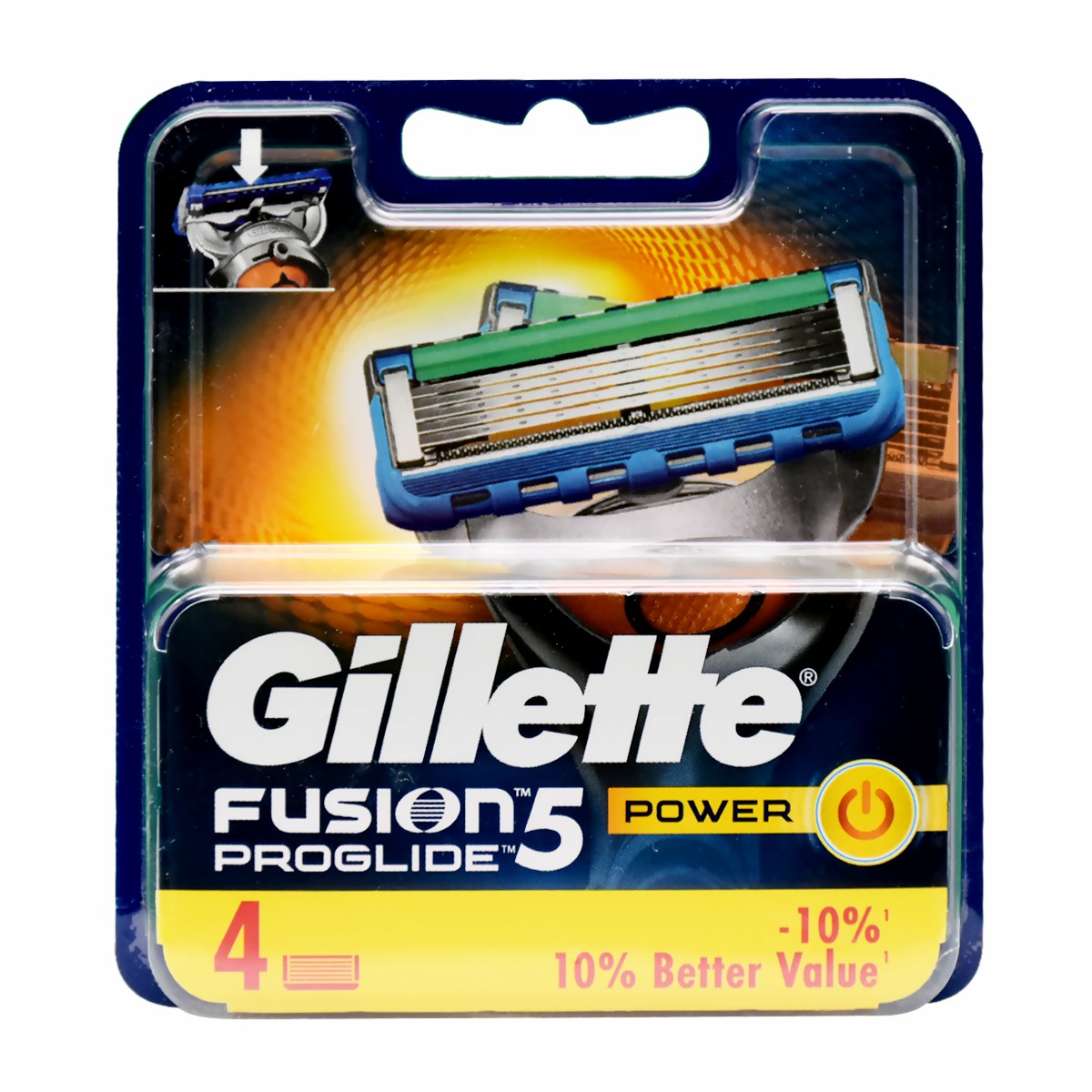 Gillette Fusion Proglide Power Blade 4 Pieces