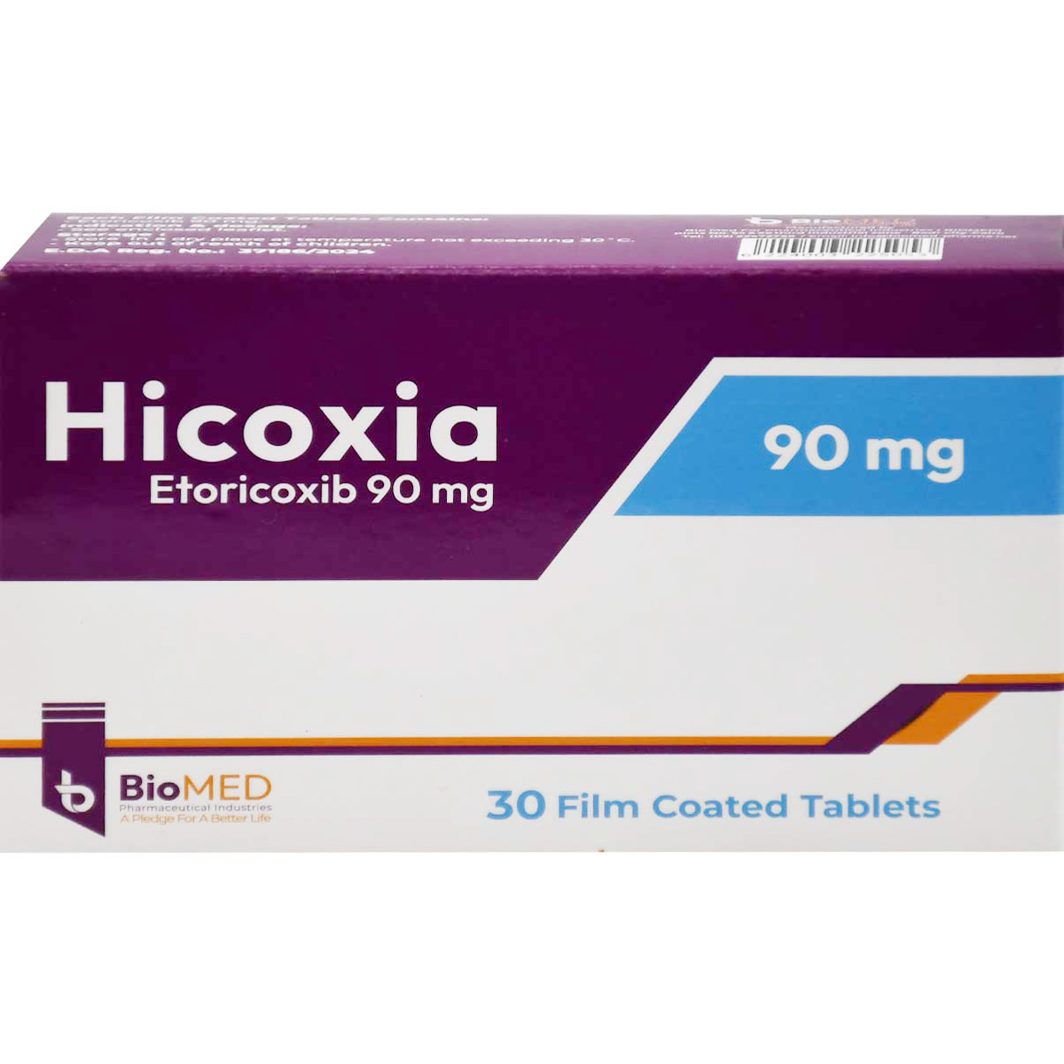 Hicoxia 90 mg 30 Film Coated Tablets