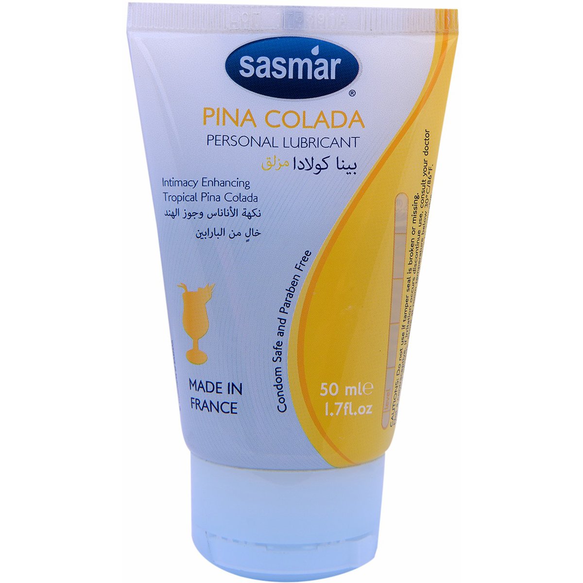 Sasmar Water Based Lubricant Pina Colada Liquid 50ml