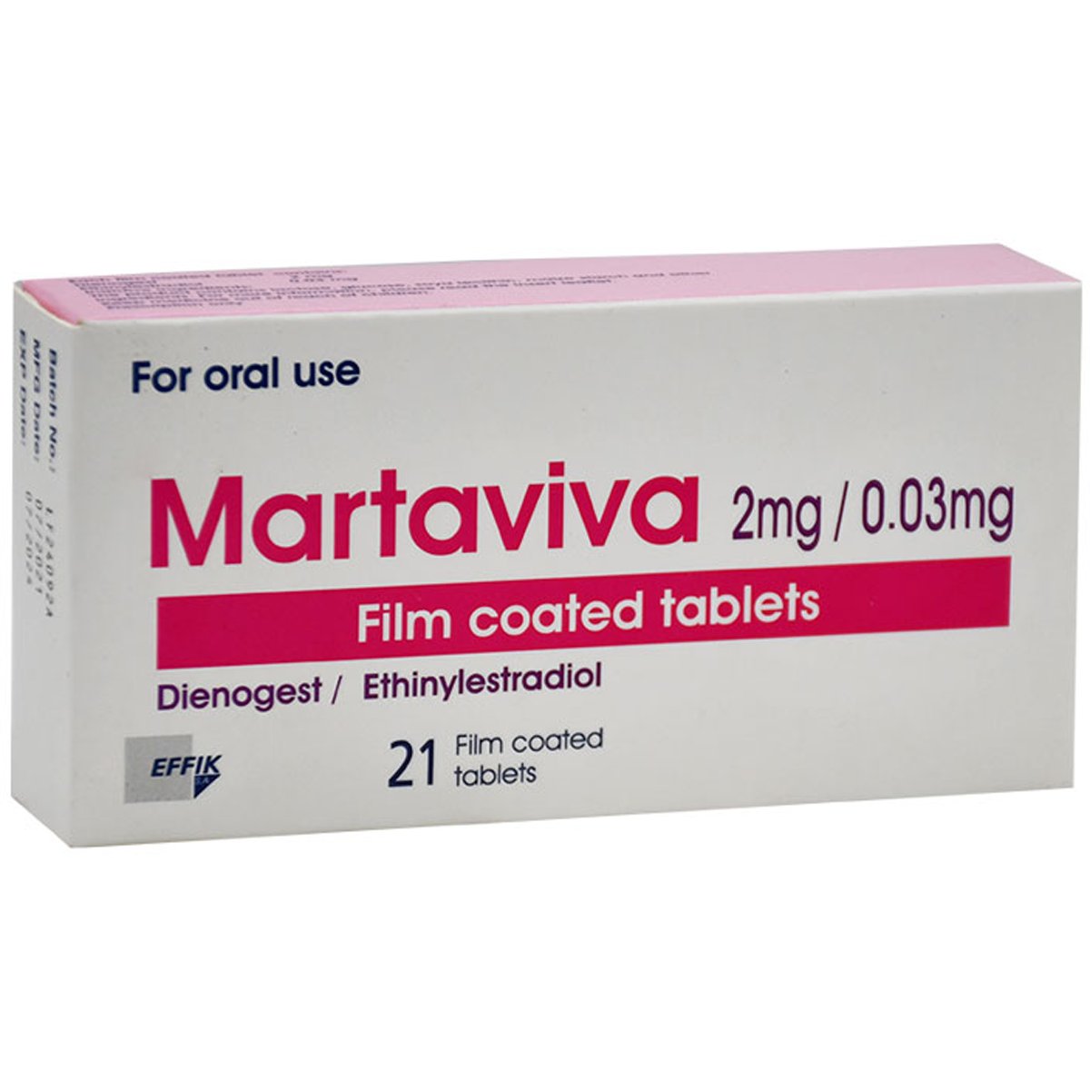 martaviva 2mg/0.03mg 21 Film Coated Tablet