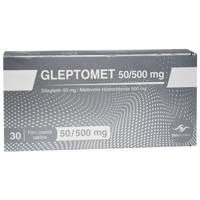 Gleptomet 50/500mg 30 Film Coated Tablet