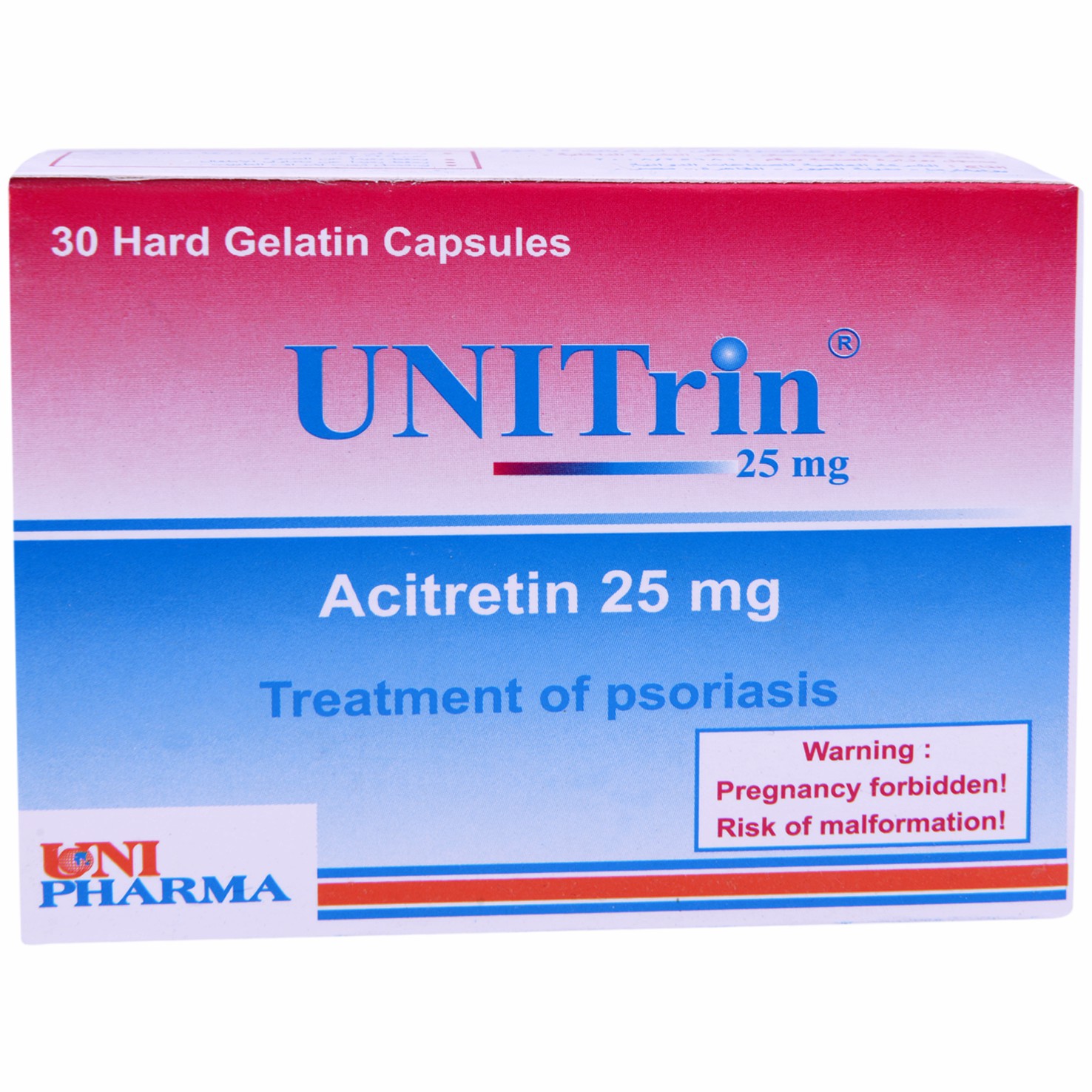 Unitrin 25mg 30 Capsules