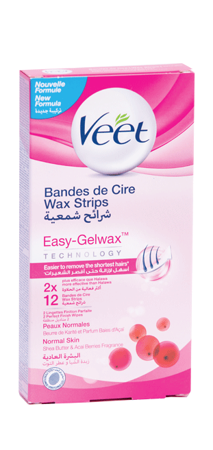 Veet Wax Strips Normal Skin 10/12pcs