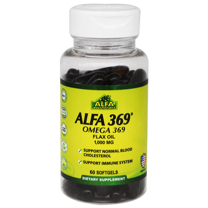 Alfa 369 (Omega+Flax Oil) 1000mg 60 Soft Gel Capsule