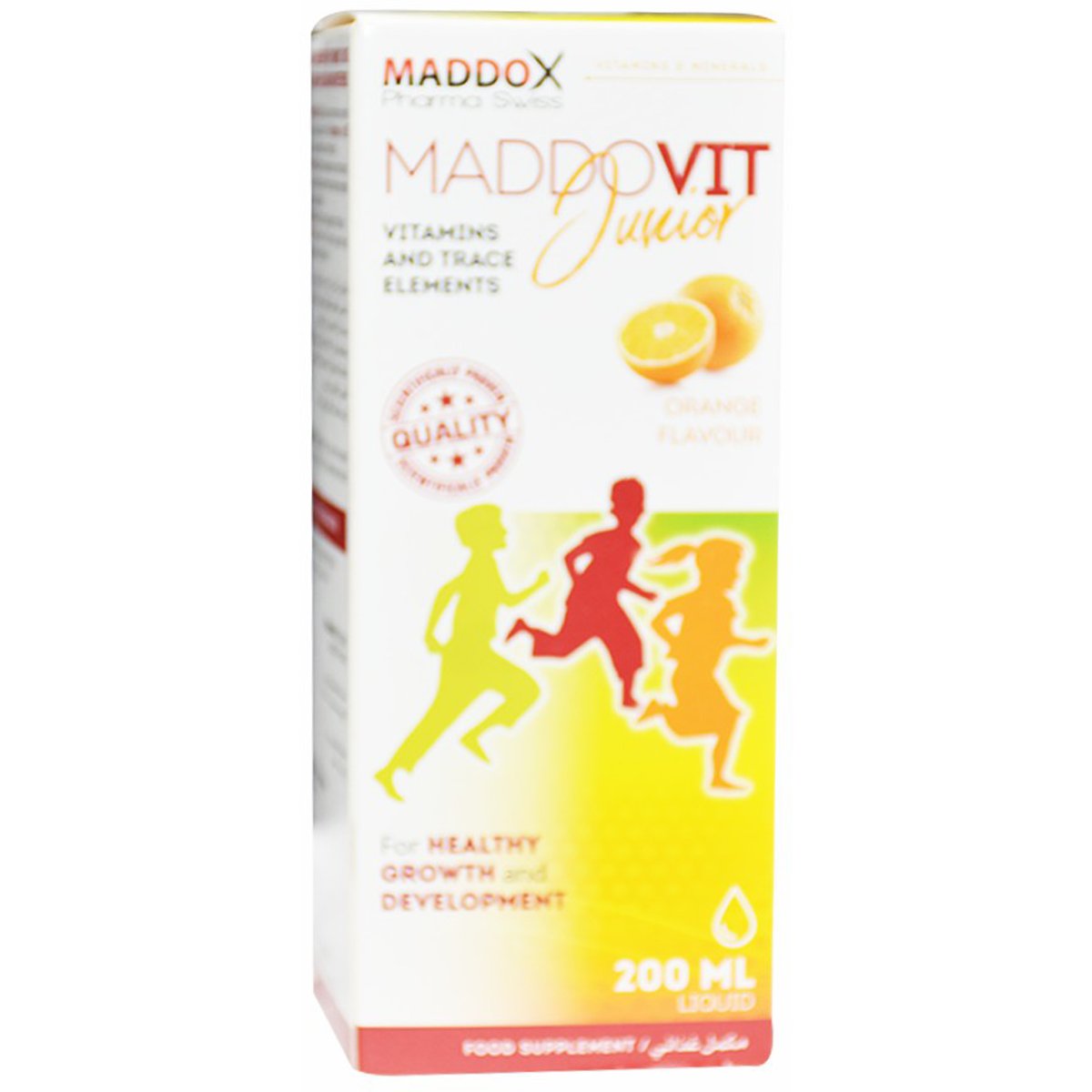 Maddovit Junior Orange Flavor 200ml Syrup