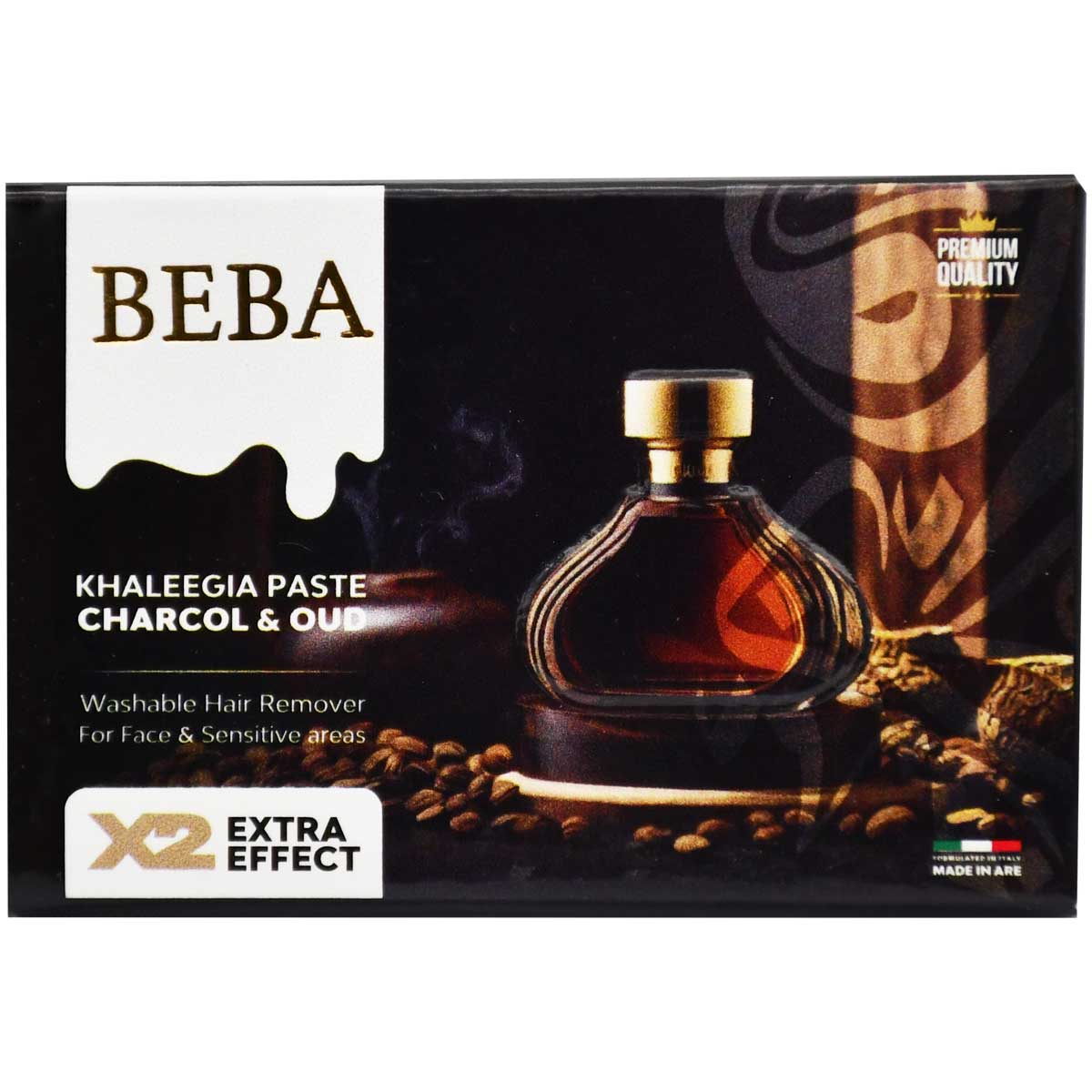 Beba Charcoal and Oud Khaleegia Paste Hair Remover 100gm