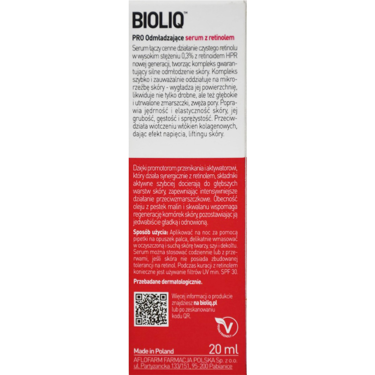 Bioliq Rejuvenating Retinol Night Serum 20ml image number 2