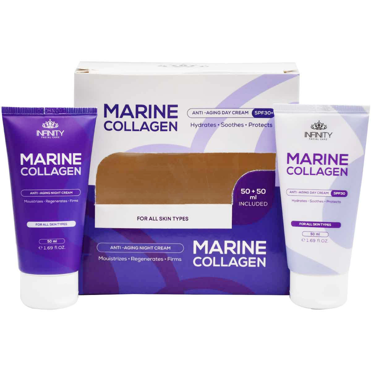 Infinity Marine Collagen Anti Aging (Day + Night Cream) (Offer Pack) 50 ml