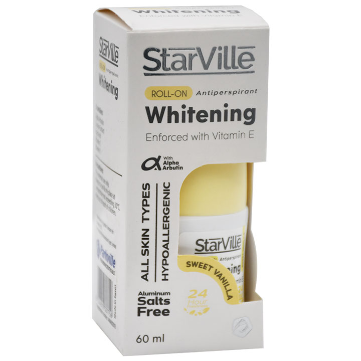 StarVille Whitening Anti Perspirant Sweet Vanilla Roll On 60ml