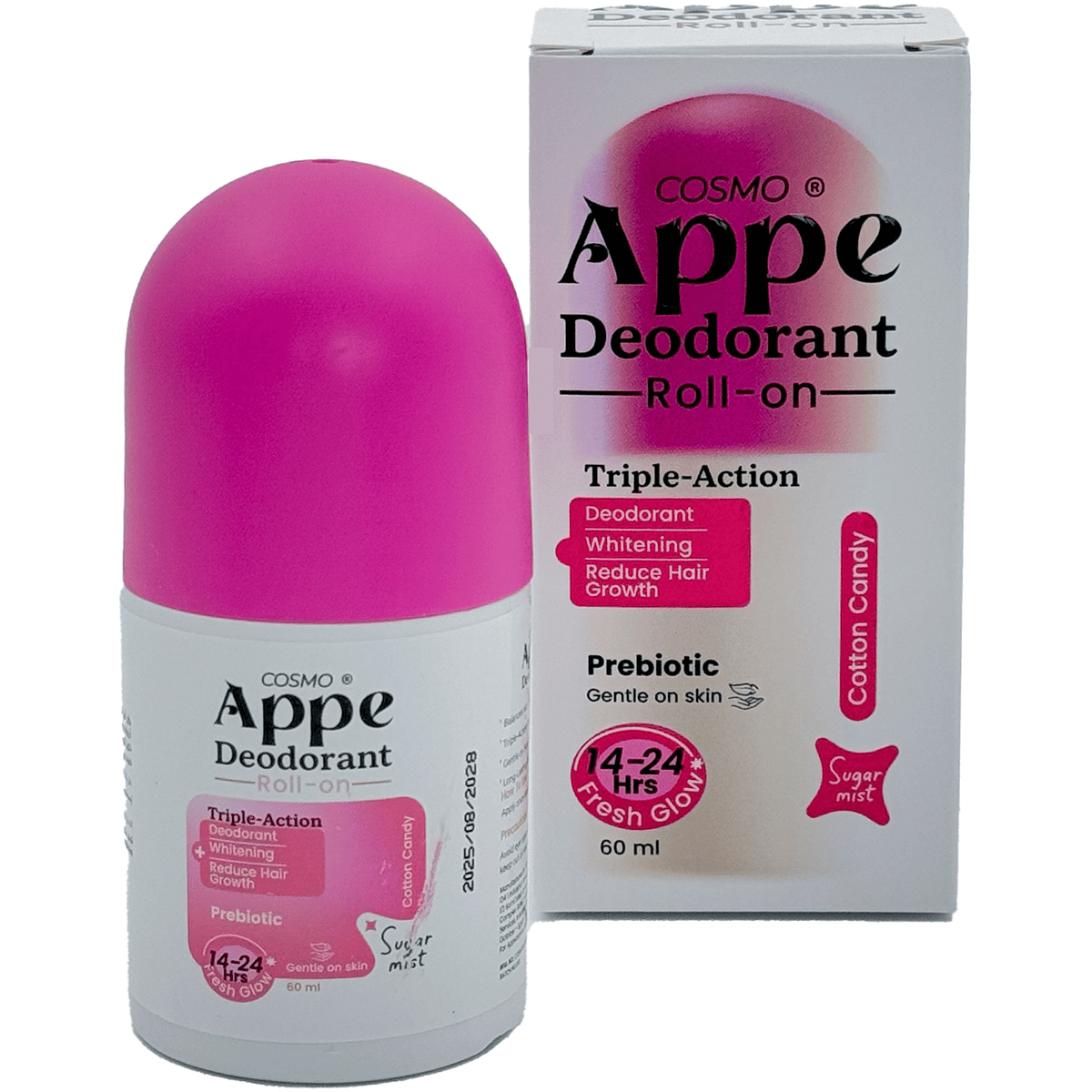 Cosmo Appe Cotton Candy Deodorant Roll On For Women 60 ml