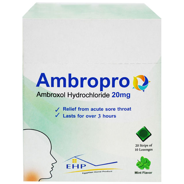 Ambropro 20mg Mint Flavor 10 Lozenges Tablet