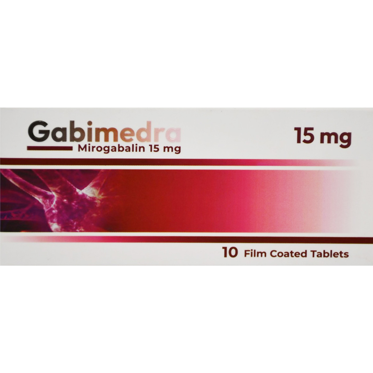 Gabimedra 15mg 10 Film Coated Tablets image number 0