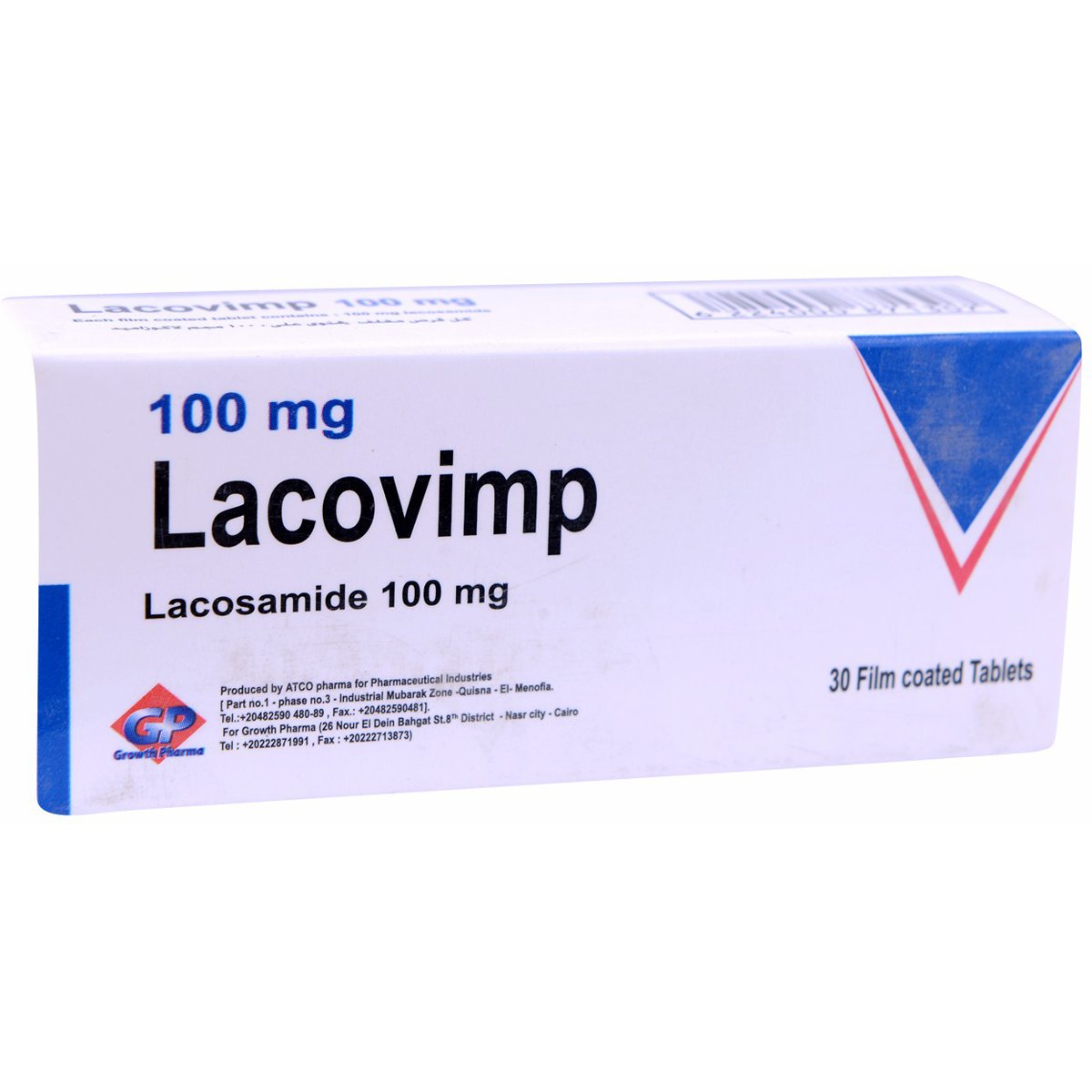 Lacovimp 100mg 30 Film Coated Tablets