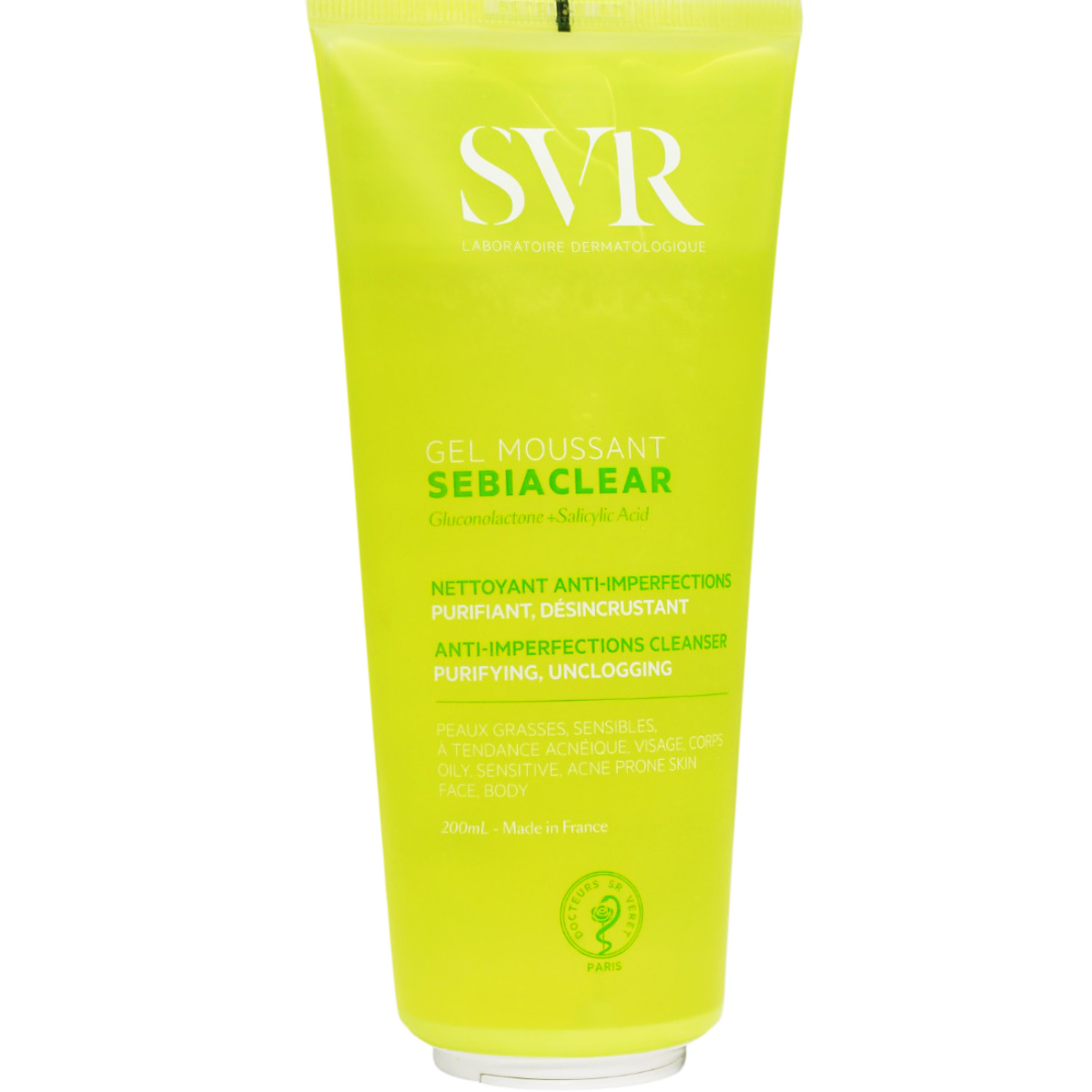 SVR Sebiaclear Gel Moussant Cleanser 200ml
