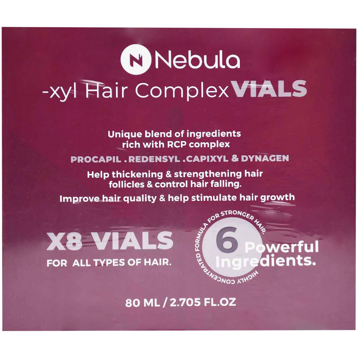 Nebula XYL Complex Hair Fall Vials 8 x 10ml