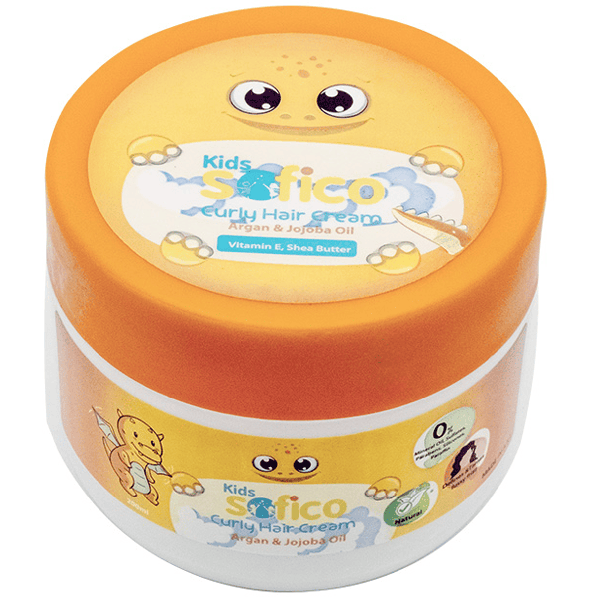 Sofico Kids Curly Hair Cream with Argan And Jojoba Oil 200ml