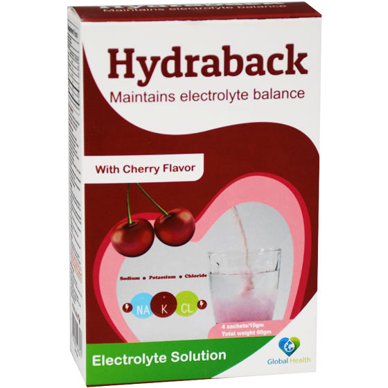 Hydraback (Cherry Flavor ) 15gm 4 Sachets