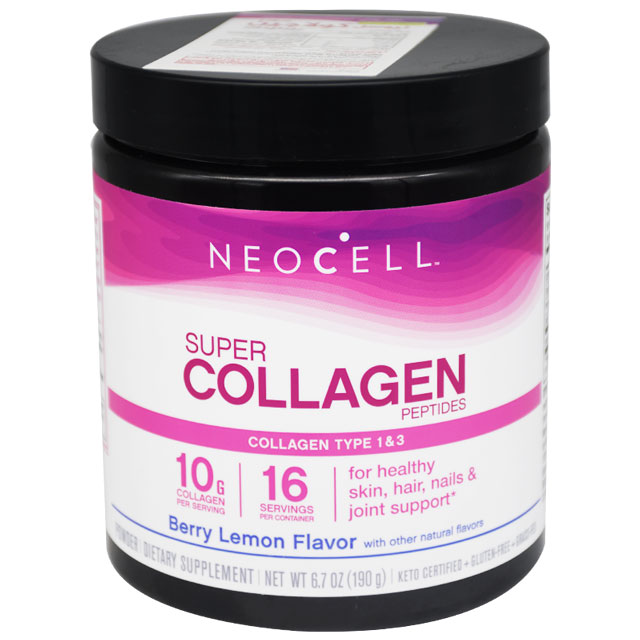 Neocell Super Collagen 10gm Peptide Lemon Flavor 190gm