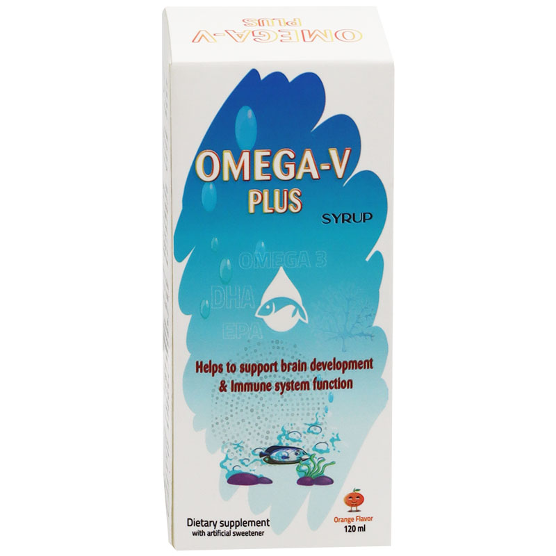 Omega V Plus 120ml Orange Flavor Syrup