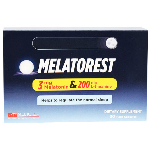 Melatorest (3mg +200mg) 30 Hard Gelatin Capsules