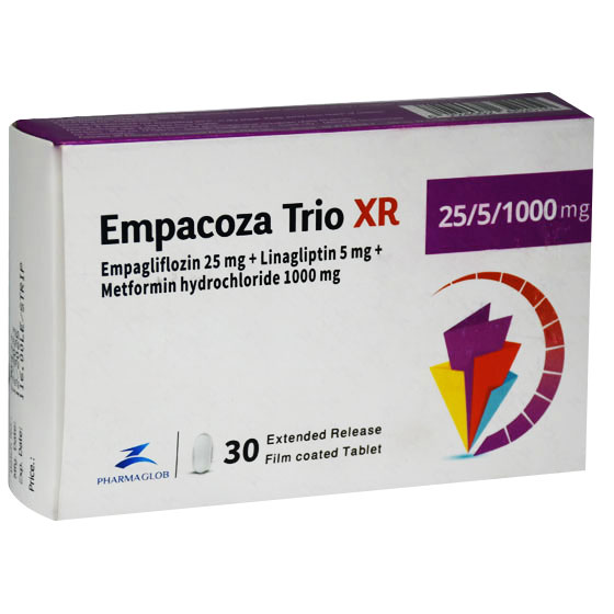 Empacoza Trio XR 25/5/1000mg 30 Tablets