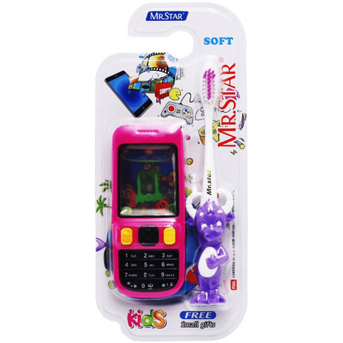 Mr. Star Kids Soft Toothbrush ( 3 Years+) with Gift/012C