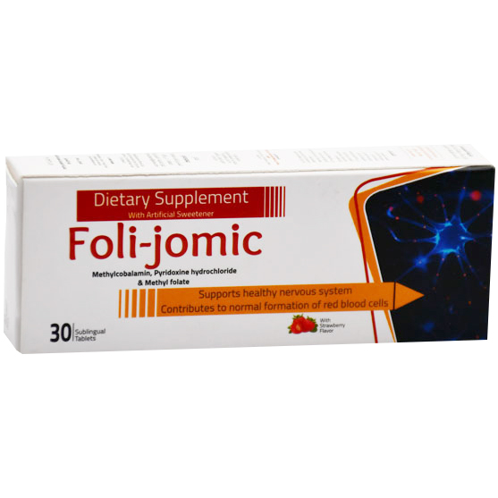 Foli Jomic (Strawberry Flavor) 30 Sublingual Tablets