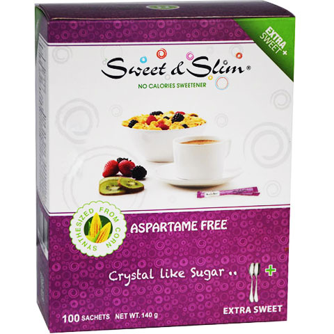Sweet and Slim (1 Sachet = 2 Teaspoonful ) 140gm 100 Sachets