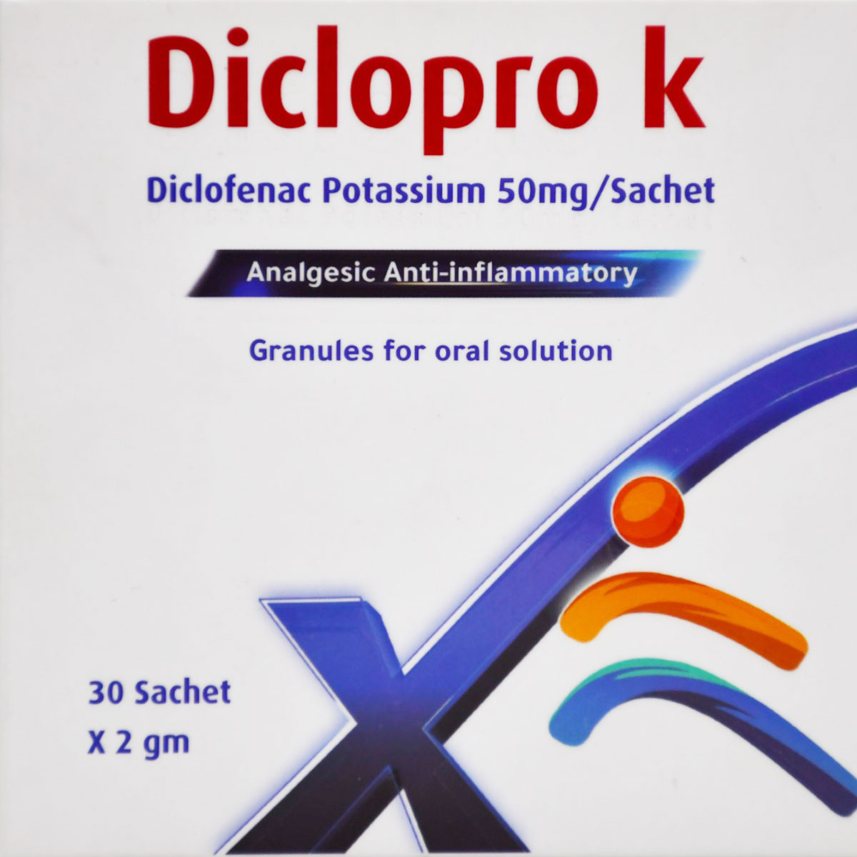 Diclopro K 50mg Granules 30 Sachets