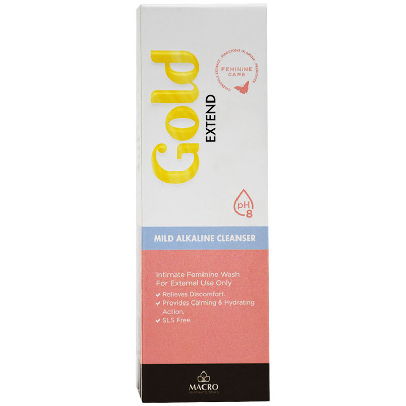 Gold Extend Mild Alkaline Cleasnser Intimate Feminine Wash 120ml