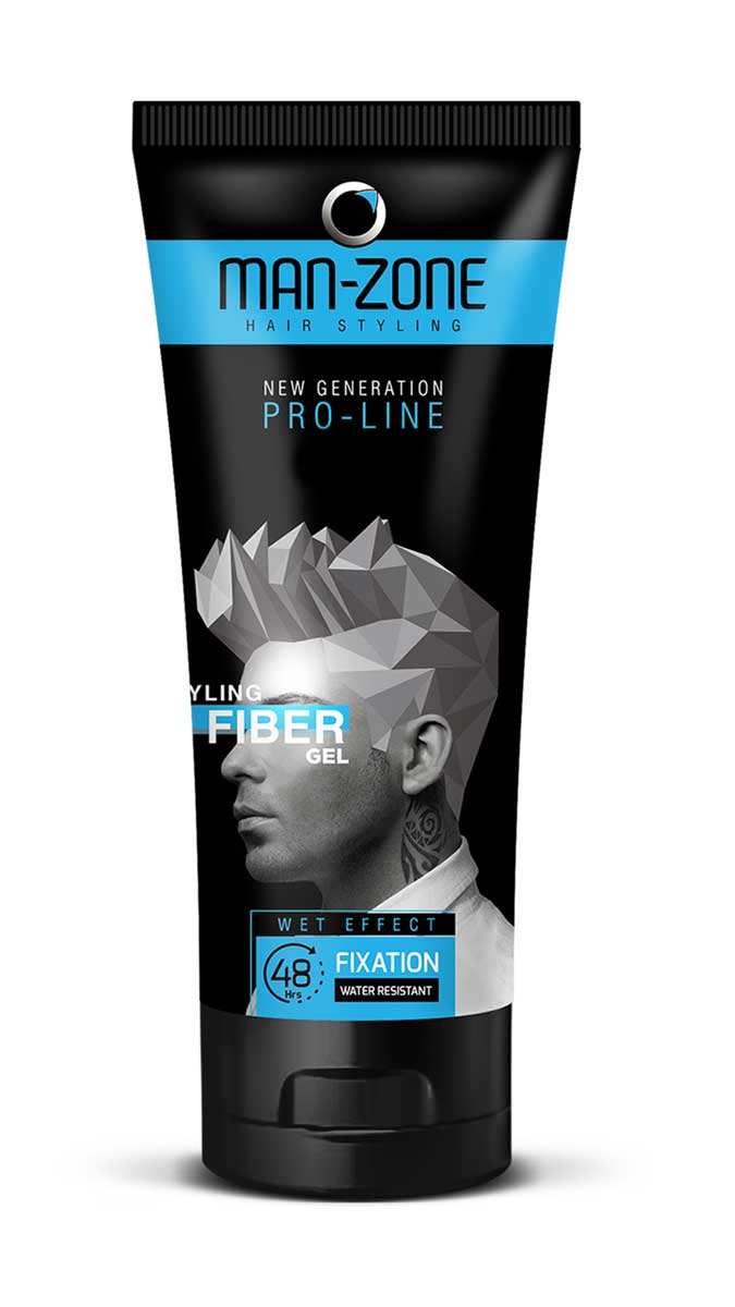 Man Zone Wet Effect Hair Styling Fiber Gel 175ml