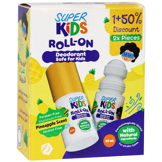 Super Kids Pineapple Deodorant Roll On 30ml 1+50% (Offer Pack)