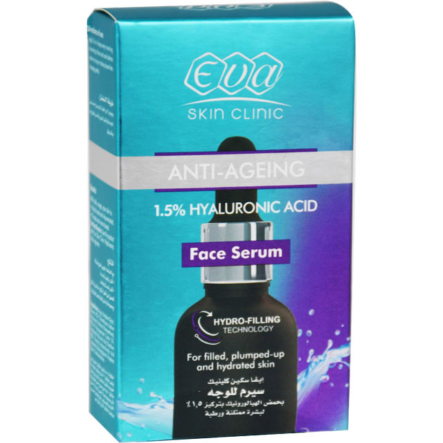 Eva Skin Clinic Anti Ageing 1.5% Hyaluronic Acid Face Seurm 30ml