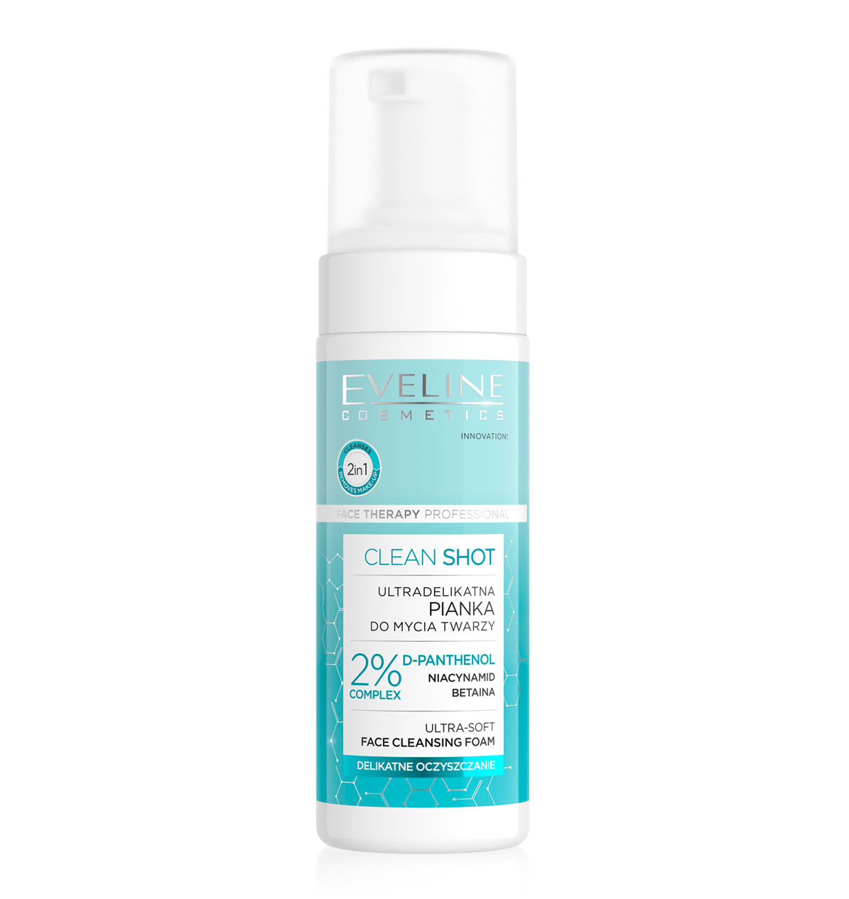 Eveline Clean Shot Face Cleansing Foam 150ml