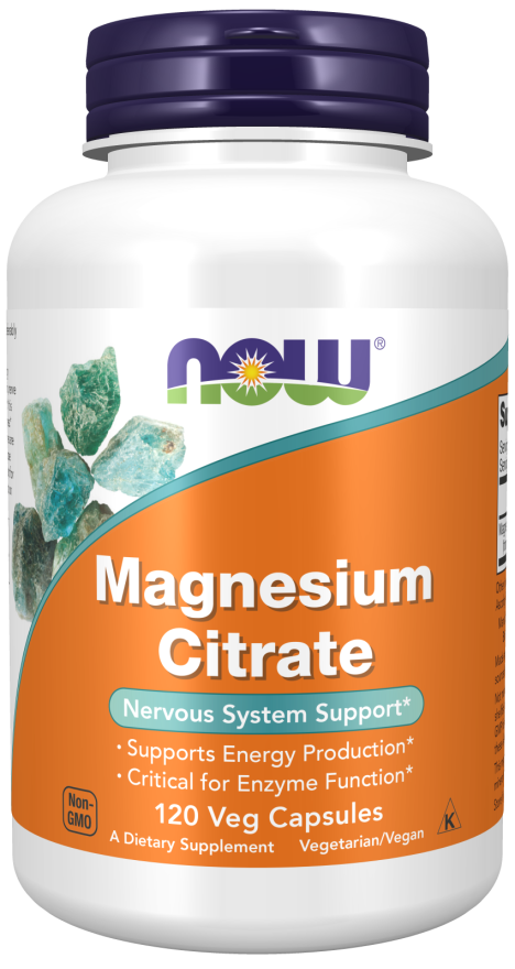Now Magnesium Citrate 120 Capsule