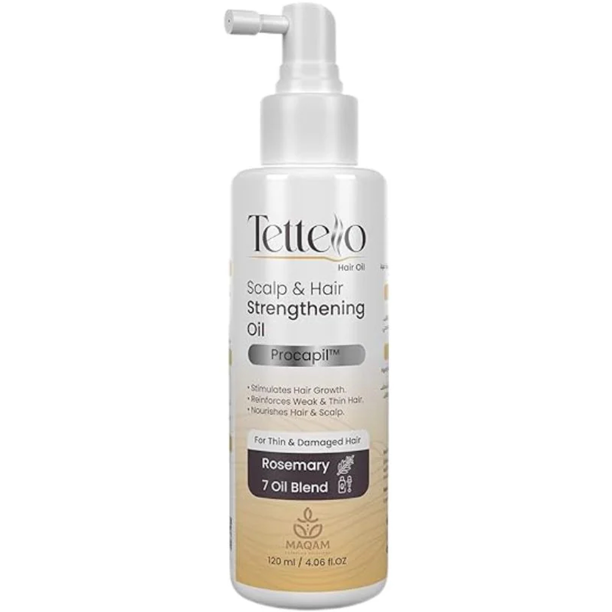Tettello Strengthening Oil For Thin and Damaged Hair 120ml