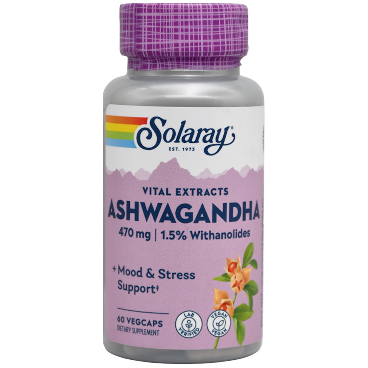 Solaray Ashwagandha 60 Vegcaps
