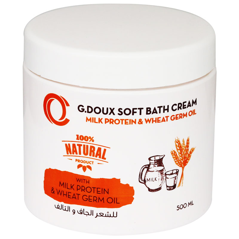 G Doux Milk Protien and Wheat Germ Oil Bath Cream 500ml